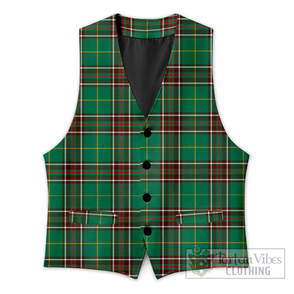 Tartan Vibes Clothing Newfoundland And Labrador Province Canada Tartan Men's Sleeveless Suit Vest