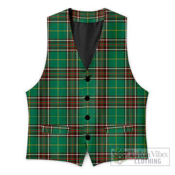 Newfoundland And Labrador Province Canada Tartan Men's Sleeveless Suit Vest