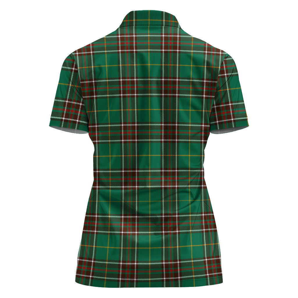 newfoundland-and-labrador-province-canada-tartan-polo-shirt-for-women