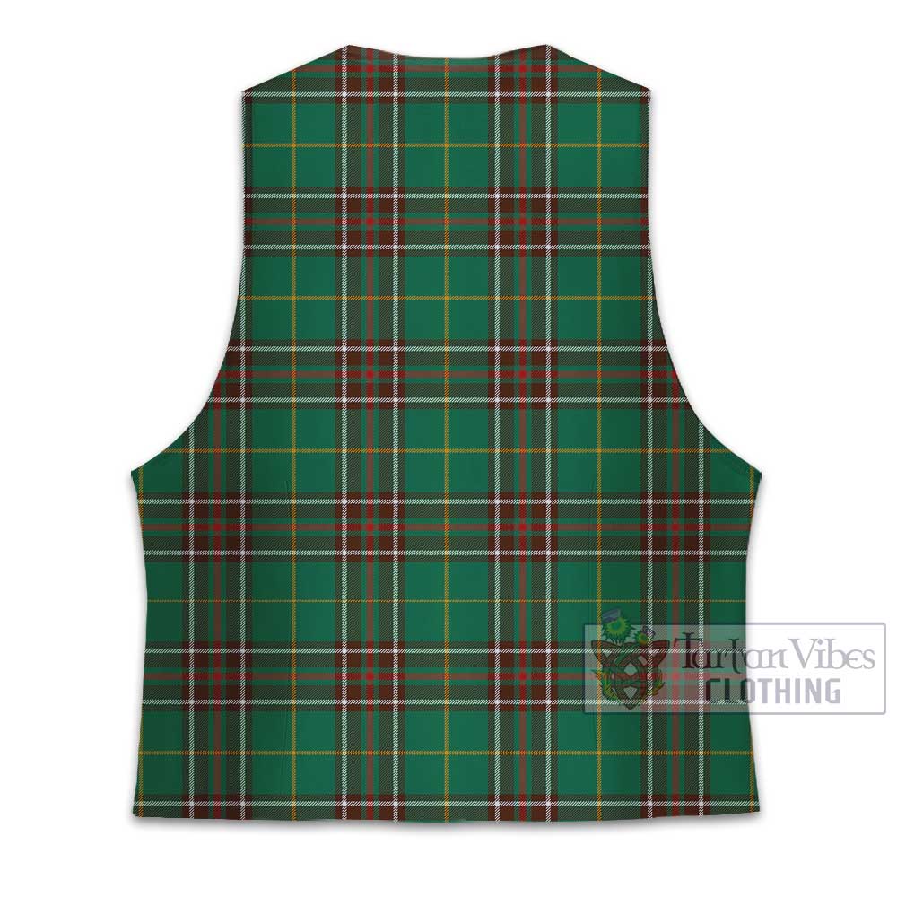 Tartan Vibes Clothing Newfoundland And Labrador Province Canada Tartan Men's Sleeveless Suit Vest