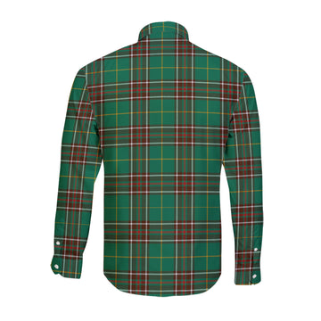 Newfoundland And Labrador Province Canada Tartan Long Sleeve Button Up Shirt