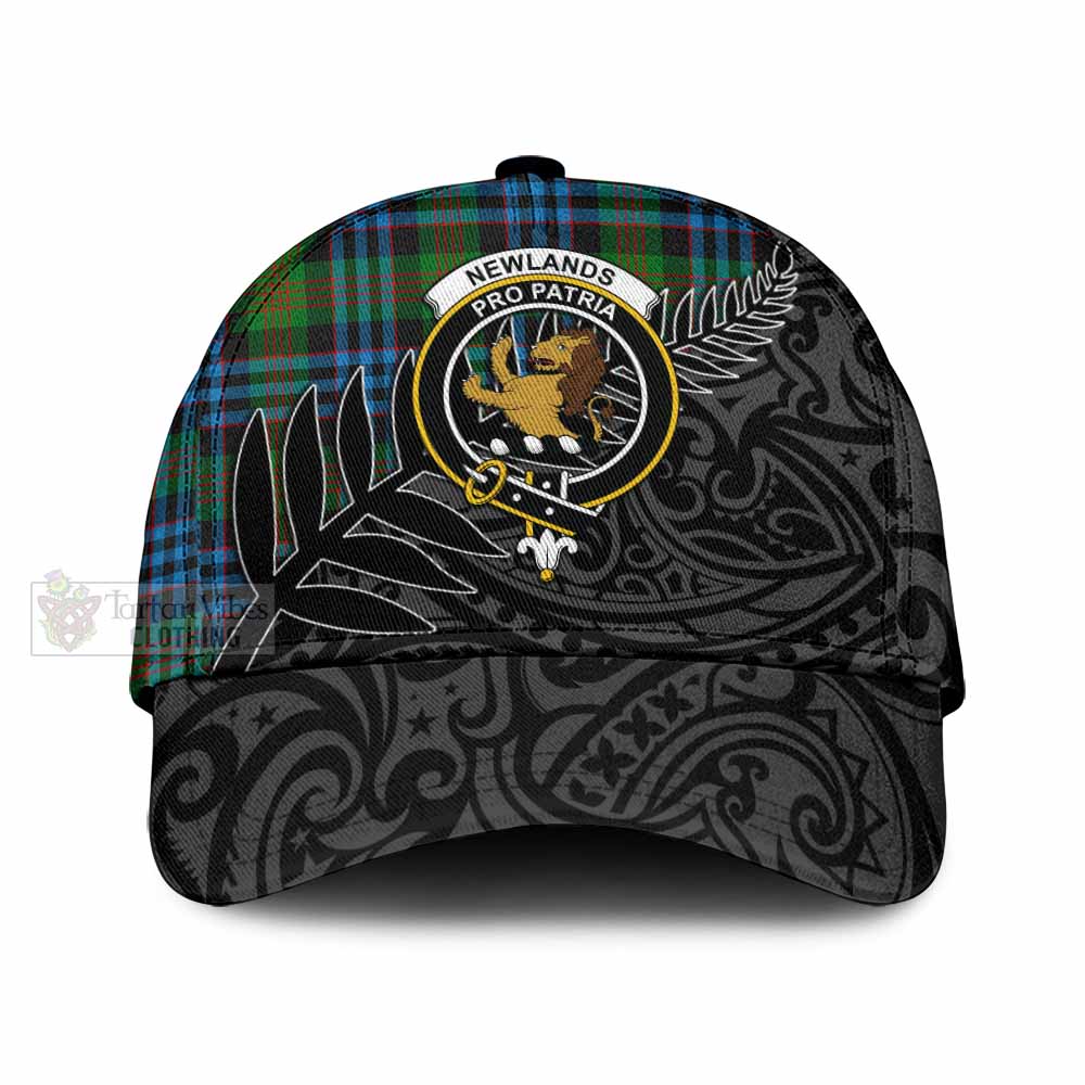 Tartan Vibes Clothing Newlands Tartan Classic Cap with New Zealand Silver Fern Half Style