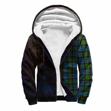 Newlands Tartan Family Crest Sherpa Hoodie Alba Gu Brath Be Brave Lion Ancient Style Unisex S - Tartan Vibes Clothing
