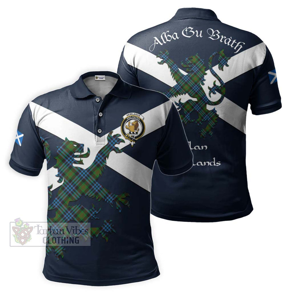 Tartan Vibes Clothing Newlands Tartan Lion Rampant Polo Shirt – Proudly Display Your Heritage with Alba Gu Brath and Clan Name