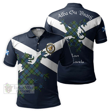 Newlands Tartan Lion Rampant Polo Shirt Proudly Display Your Heritage with Alba Gu Brath and Clan Name