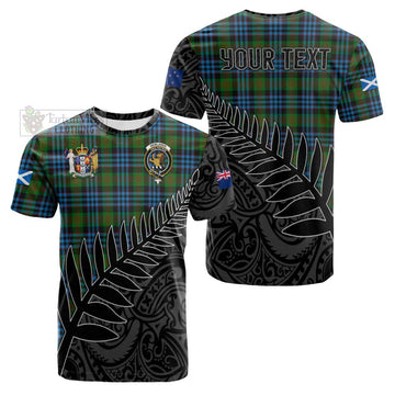 Newlands Crest Tartan Cotton T-shirt with New Zealand Silver Fern Half Style