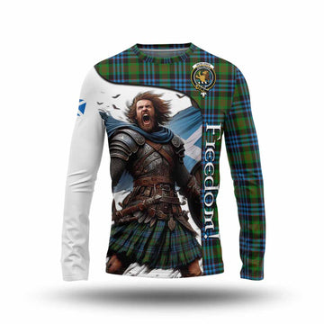 Newlands Crest Tartan Long Sleeve T-Shirt Inspired by the Freedom of Scottish Warrior Unisex - Tartan Vibes Clothing