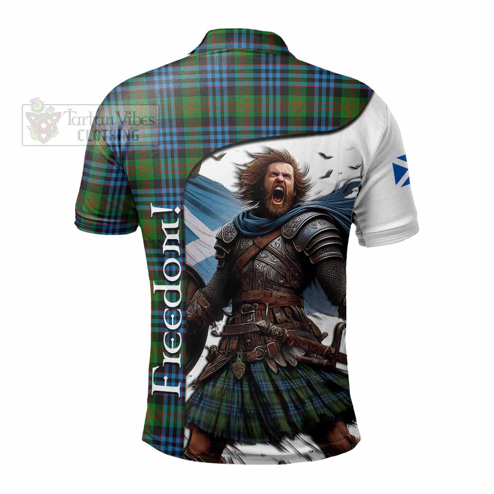 Tartan Vibes Clothing Newlands Crest Tartan Polo Shirt Inspired by the Freedom of Scottish Warrior