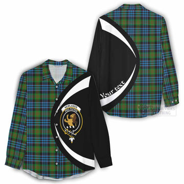 Newlands Tartan Women's Casual Shirt with Family Crest Circle Style