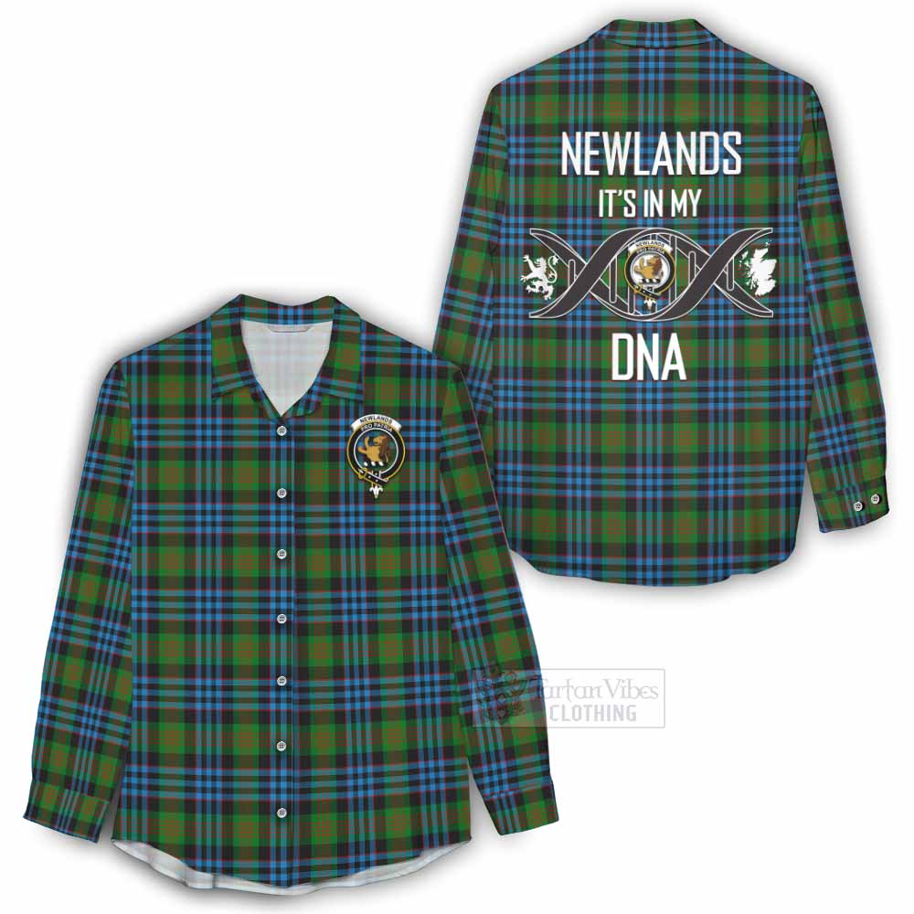 Tartan Vibes Clothing Newlands Tartan Women's Casual Shirt with Family Crest DNA In Me Style