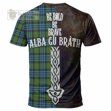Newlands Tartan Family Crest T-Shirt Alba Gu Brath Be Brave Lion Ancient Style - Tartan Vibes Clothing