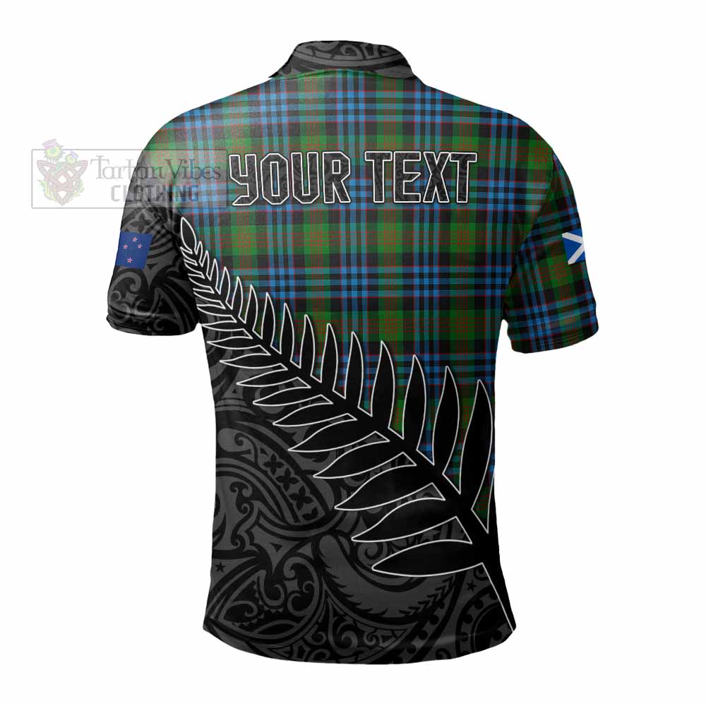 Newlands Crest Tartan Polo Shirt with New Zealand Silver Fern Half Style