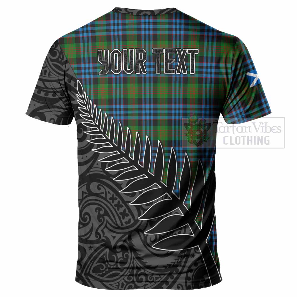 Tartan Vibes Clothing Newlands Crest Tartan T-Shirt with New Zealand Silver Fern Half Style