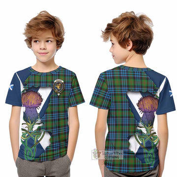 Newlands Tartan Family Crest Kid T-Shirt Scottish Thistle Celtic Inspired - Tartan Vibes Clothing
