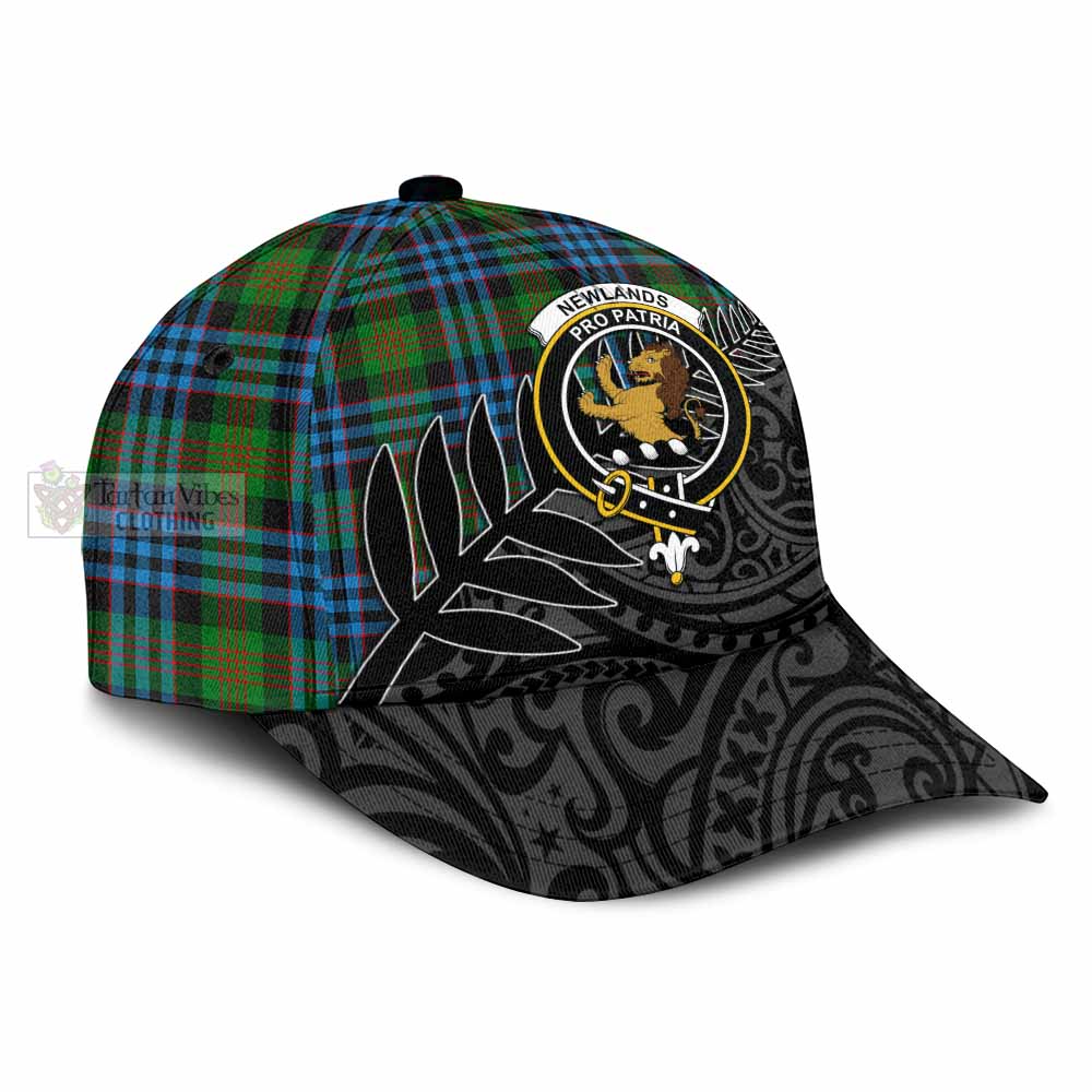 Tartan Vibes Clothing Newlands Tartan Classic Cap with New Zealand Silver Fern Half Style