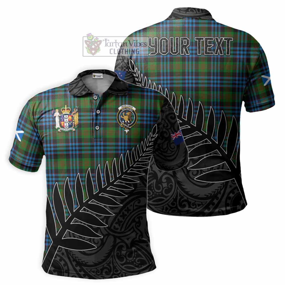 Newlands Crest Tartan Polo Shirt with New Zealand Silver Fern Half Style