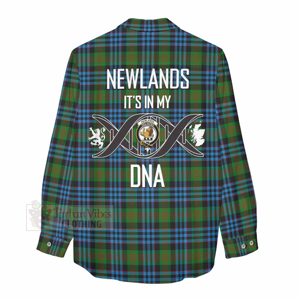 Tartan Vibes Clothing Newlands Tartan Women's Casual Shirt with Family Crest DNA In Me Style