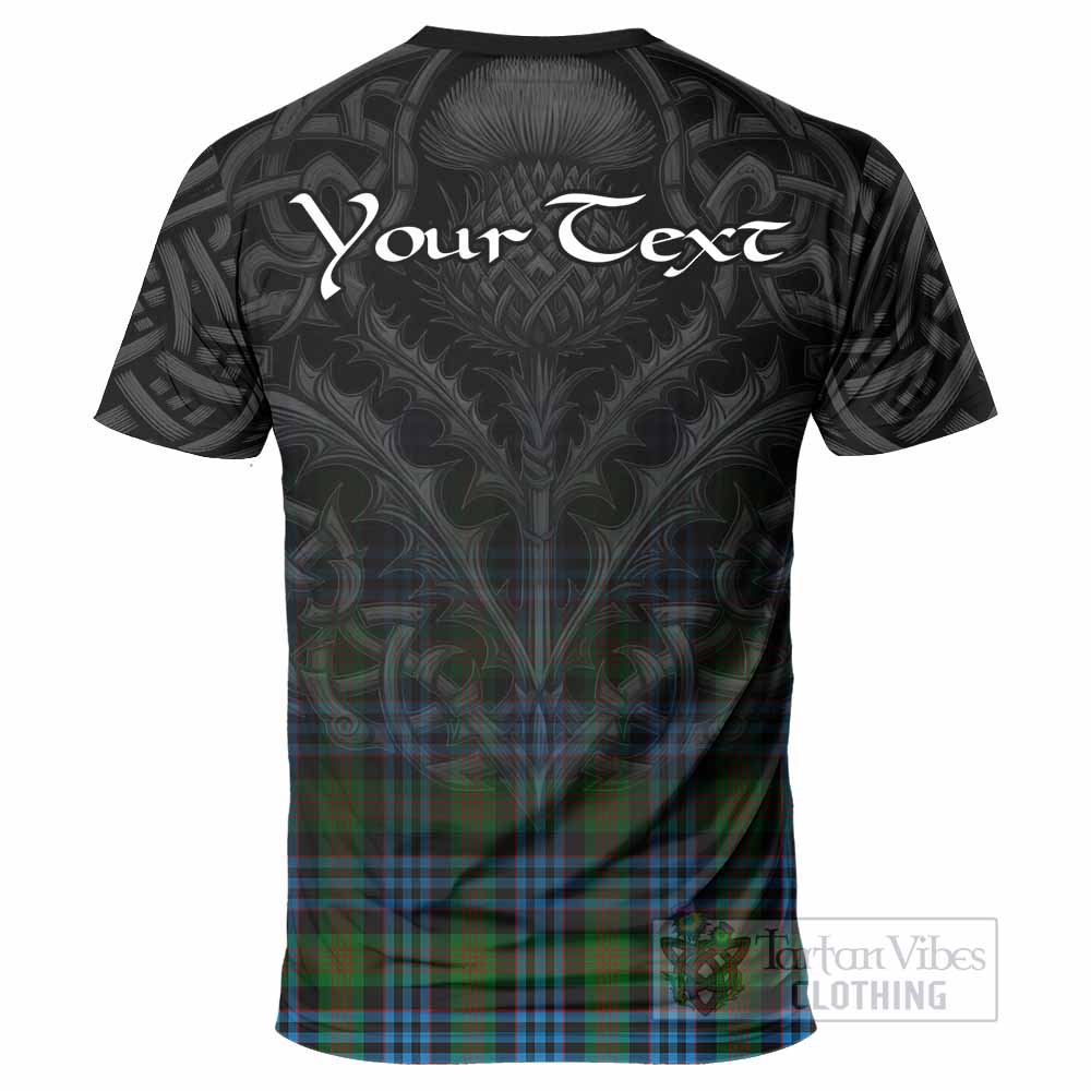 Tartan Vibes Clothing Newlands Tartan T-Shirt with Family Crest Celtic Thistle Vibes