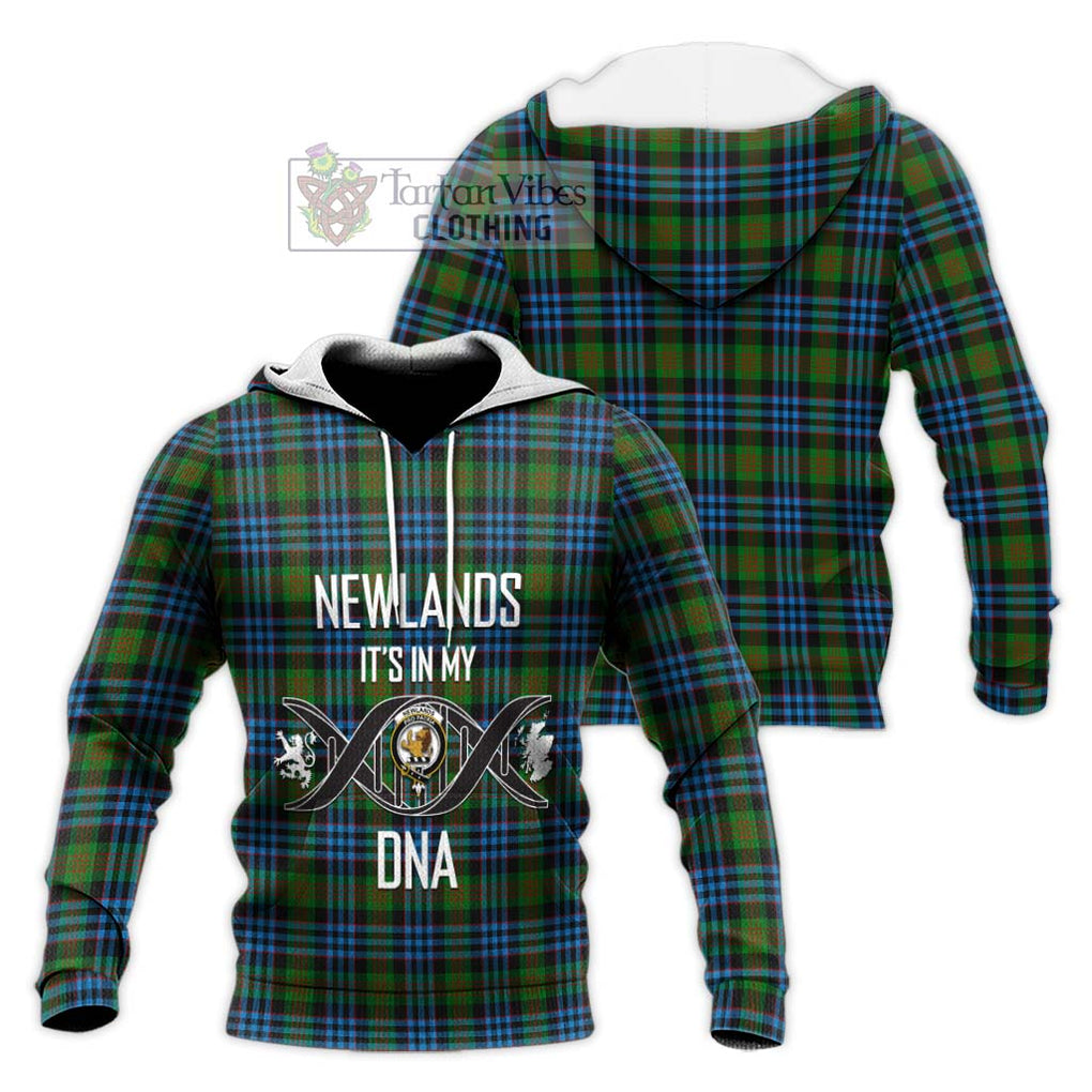 Newlands Tartan Knitted Hoodie with Family Crest DNA In Me Style Unisex Knitted Pullover Hoodie - Tartanvibesclothing Shop