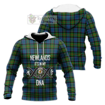 Newlands Tartan Knitted Hoodie with Family Crest DNA In Me Style