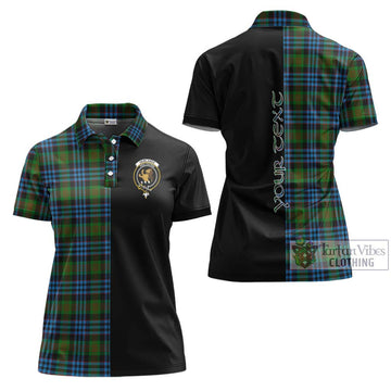 Newlands Tartan Women's Polo Shirt with Family Crest and Half Of Me Style