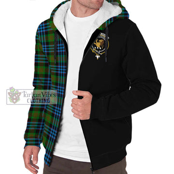 Newlands Tartan Sherpa Hoodie with Family Crest and Half Of Me Style