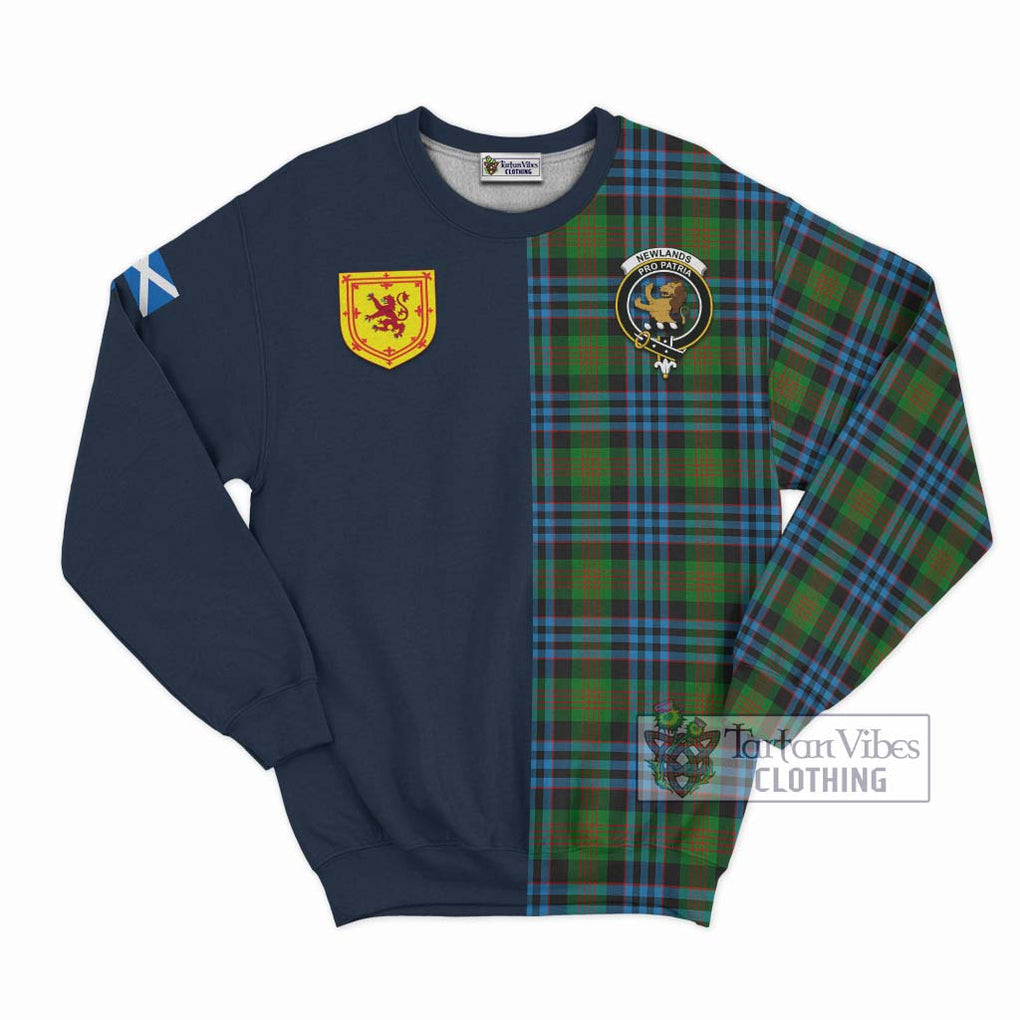 Tartan Vibes Clothing Newlands of Lauriston Tartan Sweatshirt with Scottish Lion Royal Arm Half Style