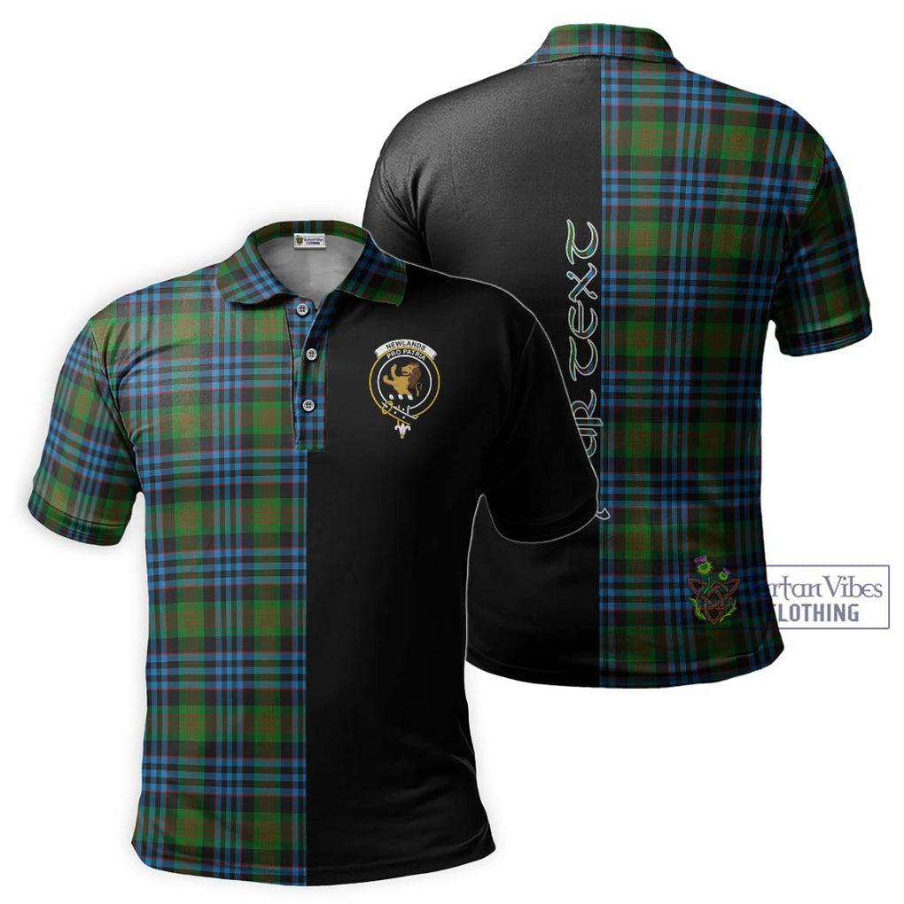 Newlands Tartan Polo Shirt with Family Crest and Half Of Me Style Kid - Tartanvibesclothing Shop