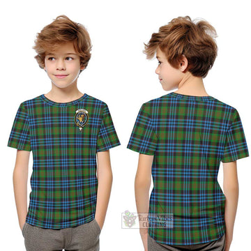 Newlands Tartan Kid T-Shirt with Family Crest