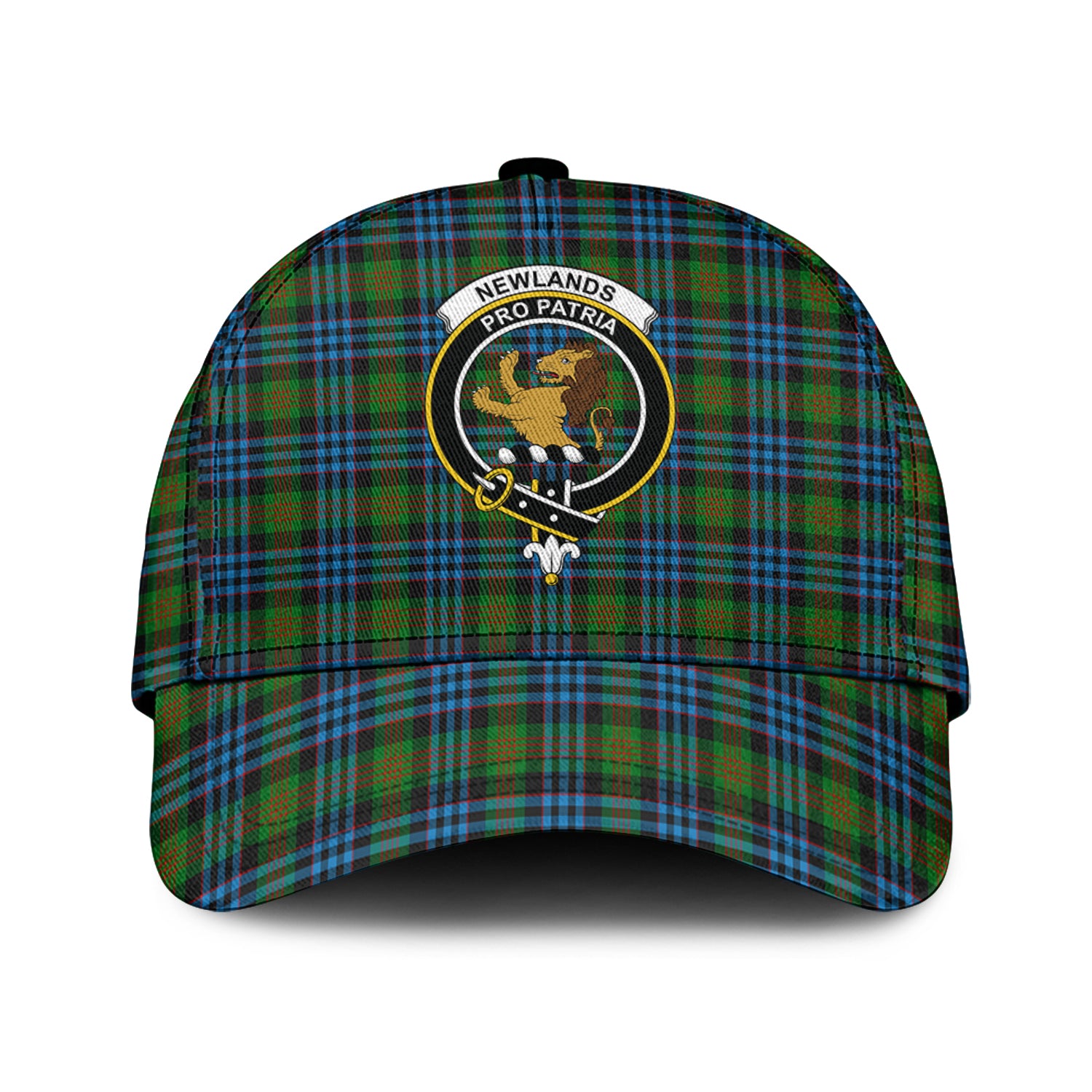 Newlands Tartan Classic Cap with Family Crest Classic Cap Universal Fit - Tartan Vibes Clothing