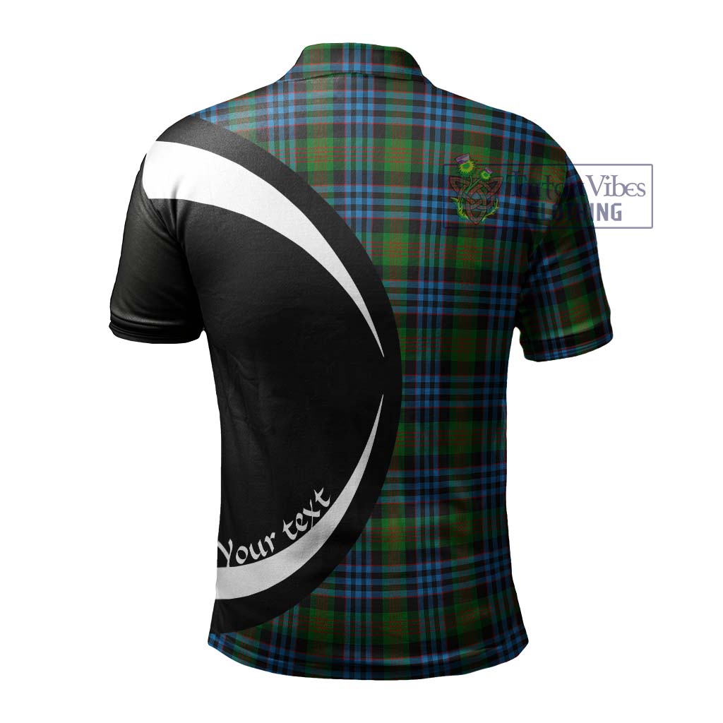 Newlands Tartan Men's Polo Shirt with Family Crest Circle Style - Tartan Vibes Clothing