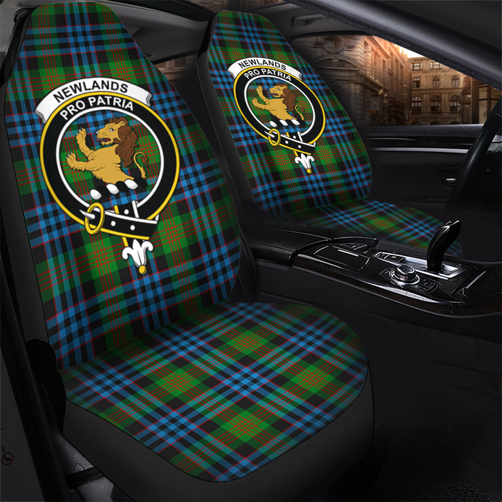 Newlands of Lauriston Tartan Car Seat Cover with Family Crest - Tartanvibesclothing