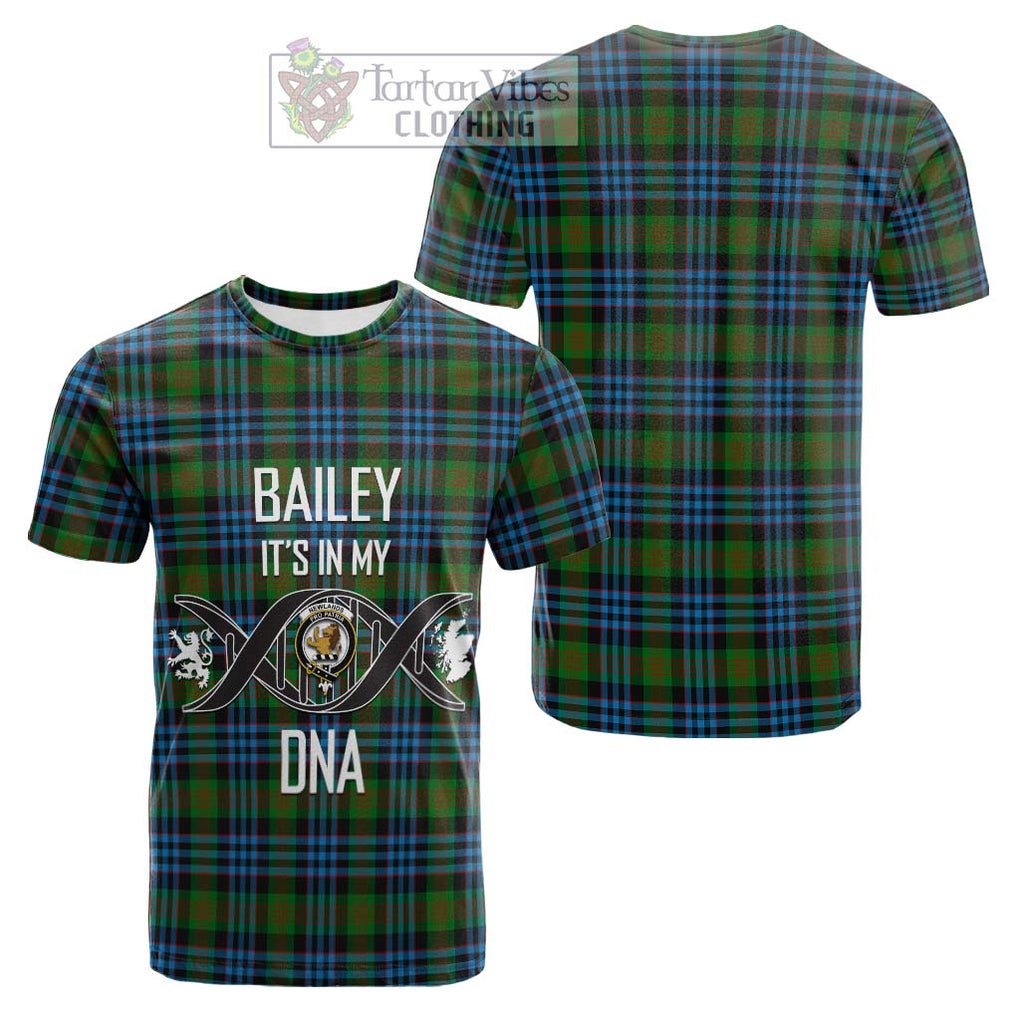 Tartan Vibes Clothing Newlands of Lauriston Tartan Cotton T-shirt with Family Crest DNA In Me Style