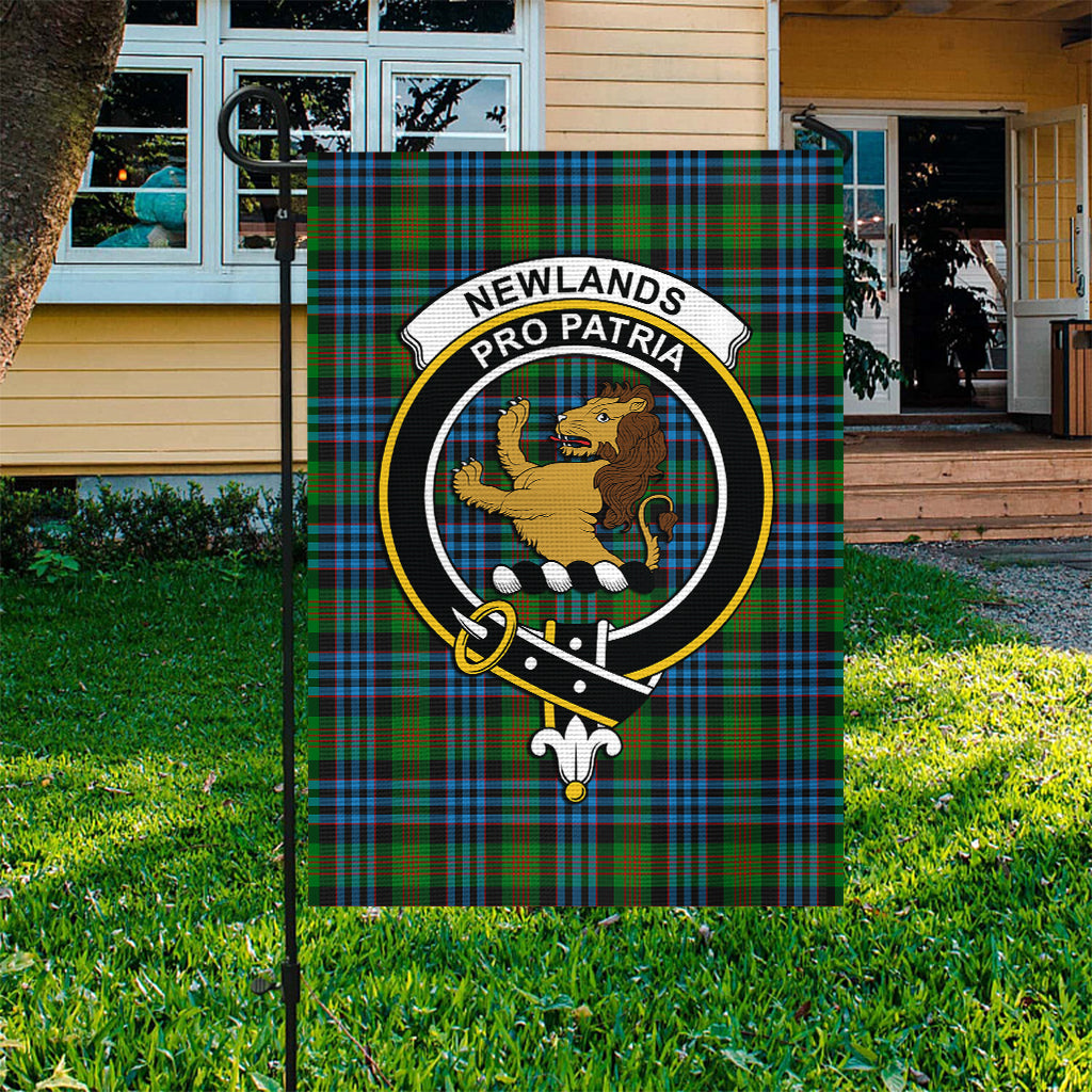 Newlands Tartan Flag with Family Crest - Tartan Vibes Clothing