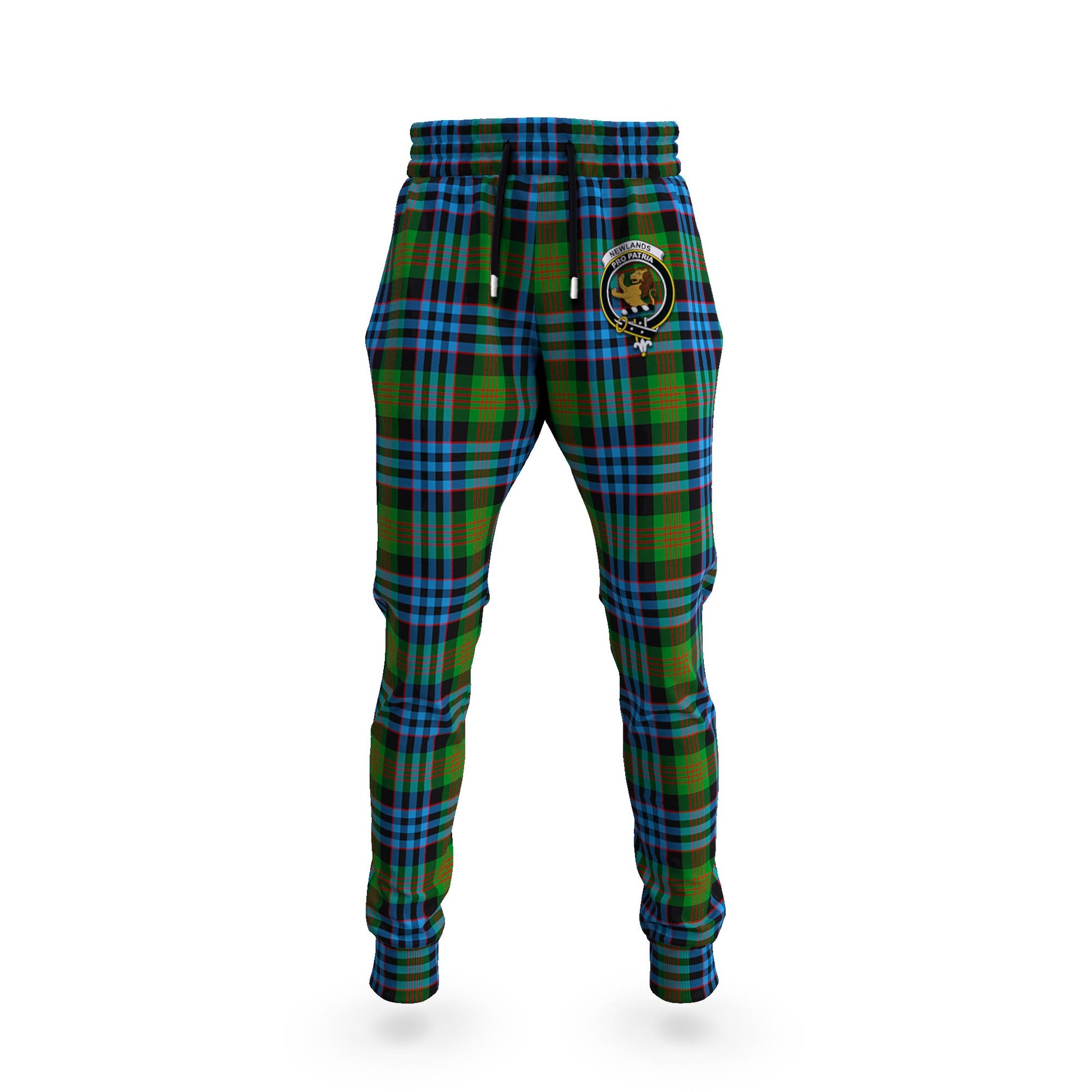 Newlands Tartan Joggers Pants with Family Crest 5XL - Tartan Vibes Clothing