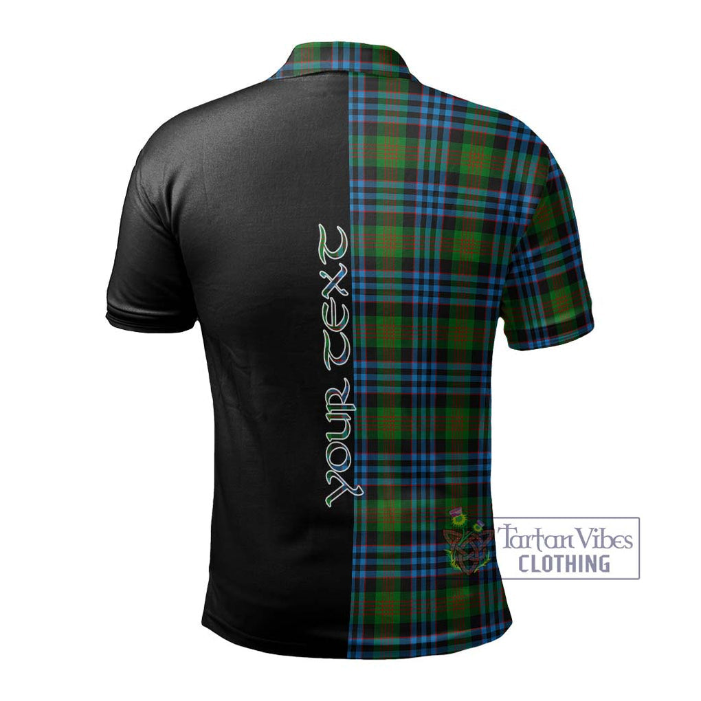 Newlands Tartan Polo Shirt with Family Crest and Half Of Me Style - Tartanvibesclothing Shop