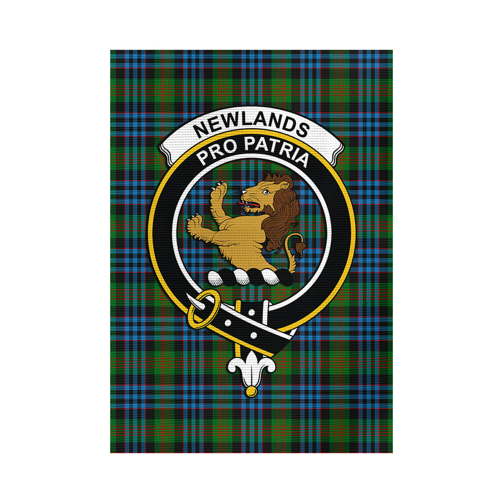 Newlands Tartan Flag with Family Crest - Tartan Vibes Clothing