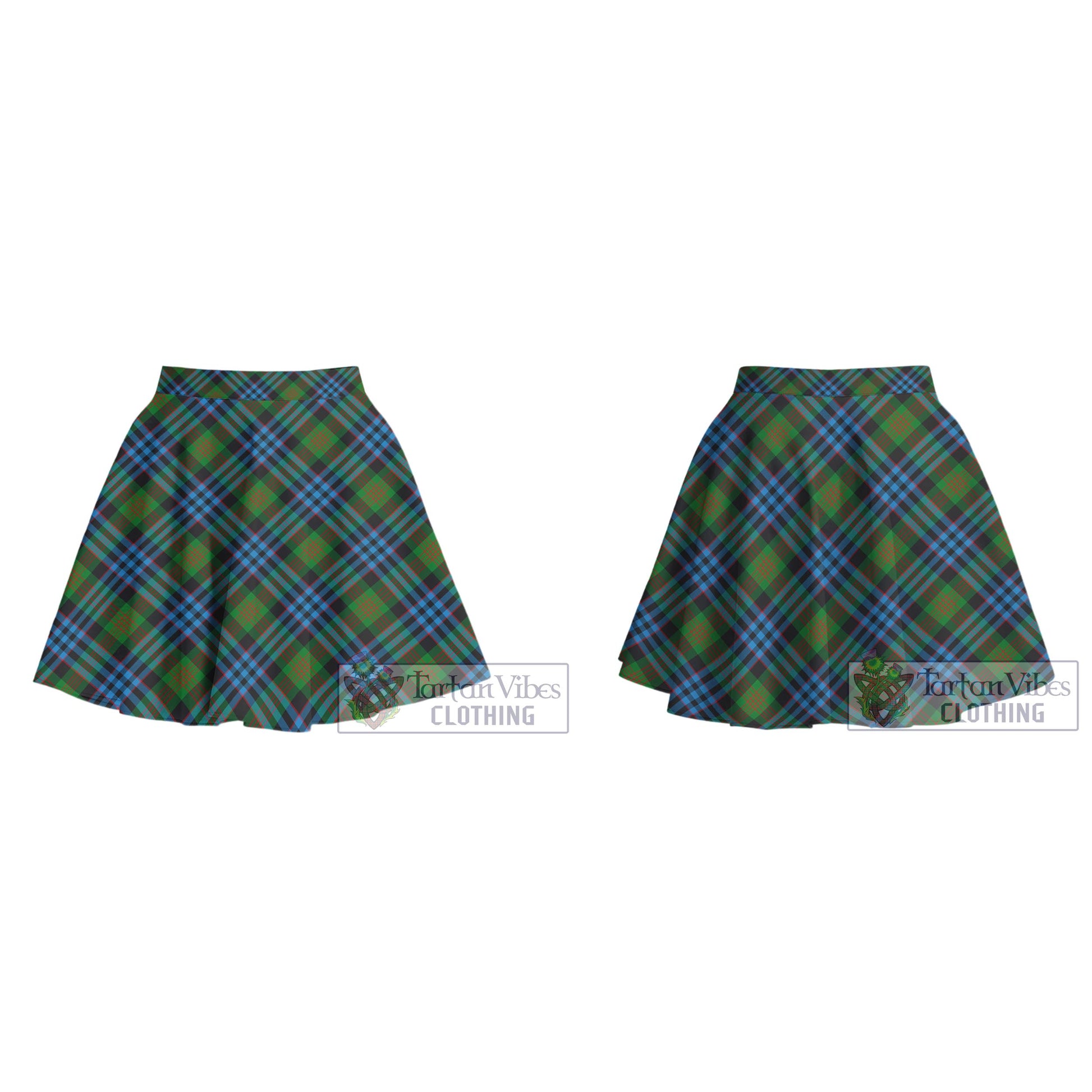 Tartan Vibes Clothing Newlands of Lauriston Tartan Women's Plated Mini Skirt