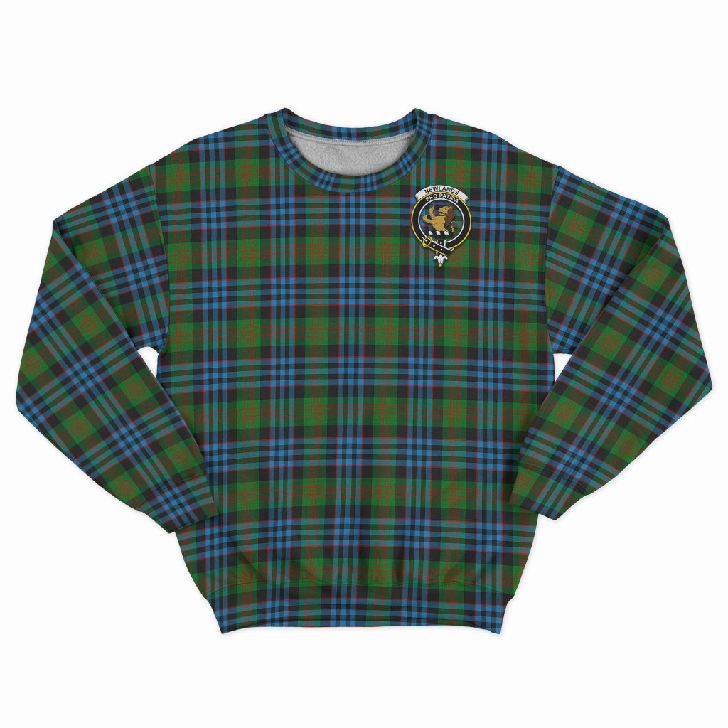 Newlands Tartan Sweatshirt with Family Crest - Tartan Vibes Clothing