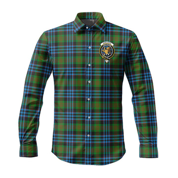 Newlands Tartan Long Sleeve Button Up Shirt with Family Crest