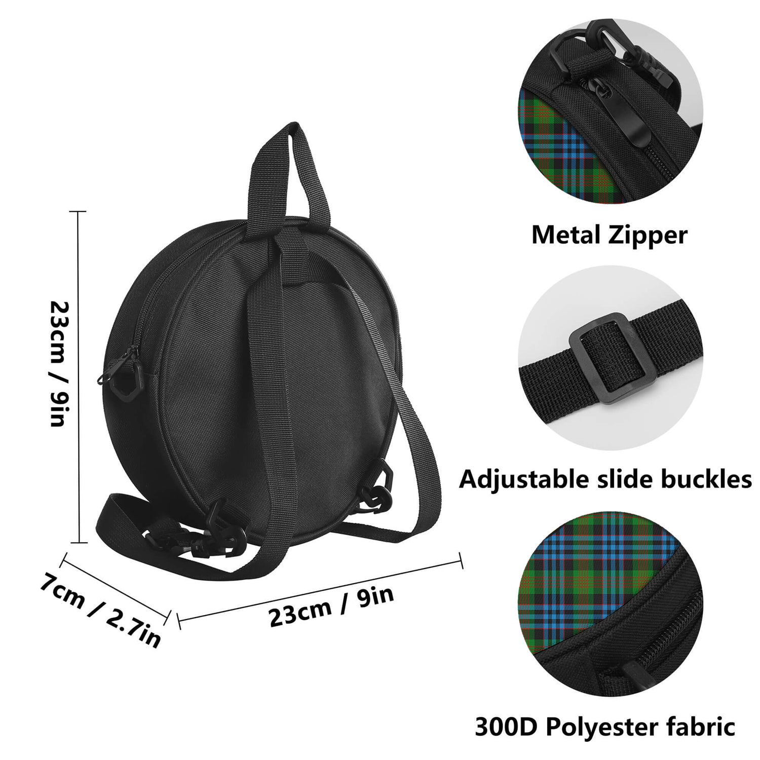 newlands-of-lauriston-tartan-round-satchel-bags-with-family-crest