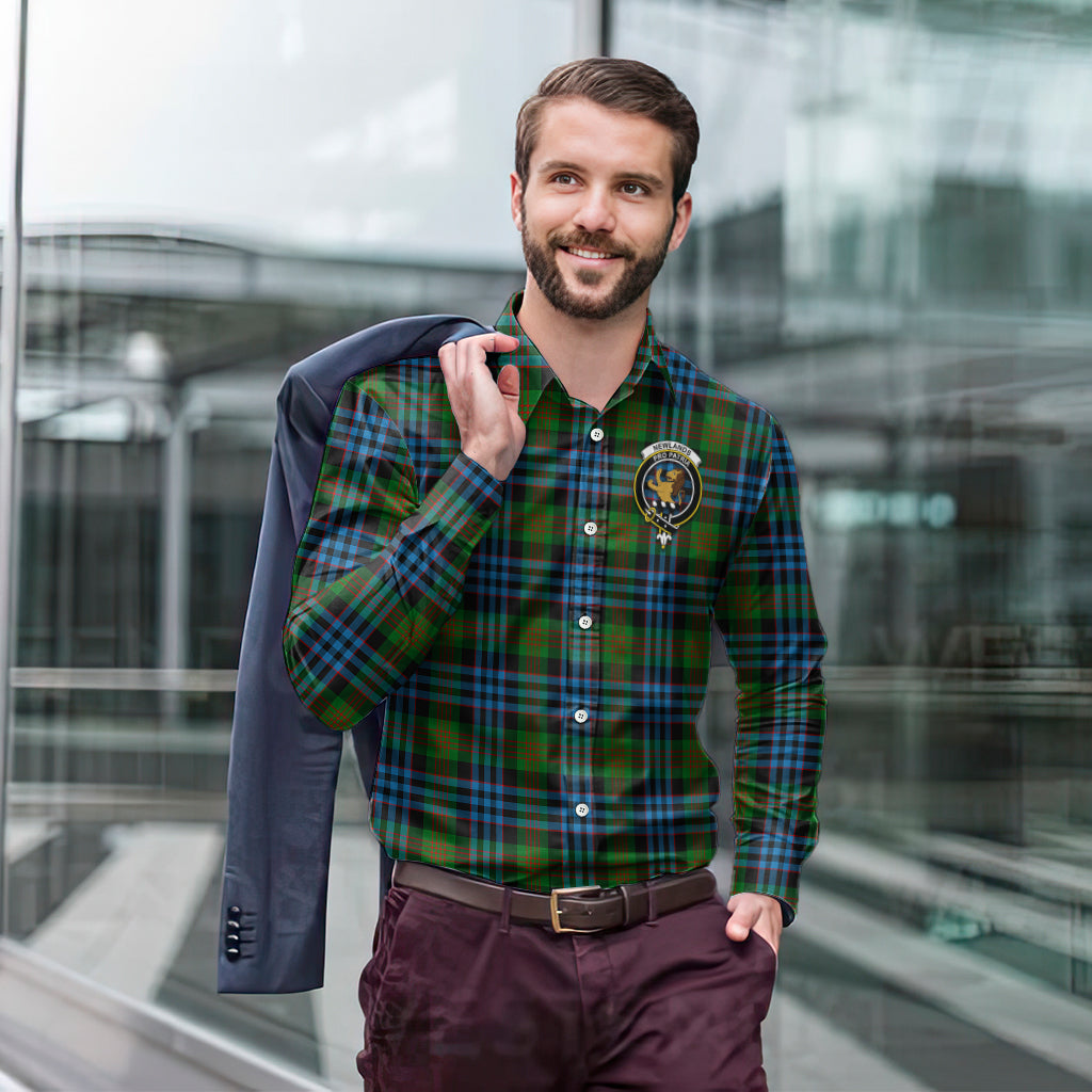 newlands-of-lauriston-tartan-long-sleeve-button-up-shirt-with-family-crest