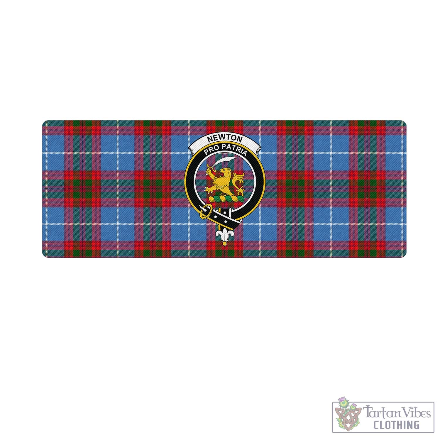 Tartan Vibes Clothing Newton Tartan Mouse Pad with Family Crest