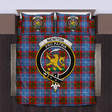 Newton Tartan Quilt Bed Set with Family Crest