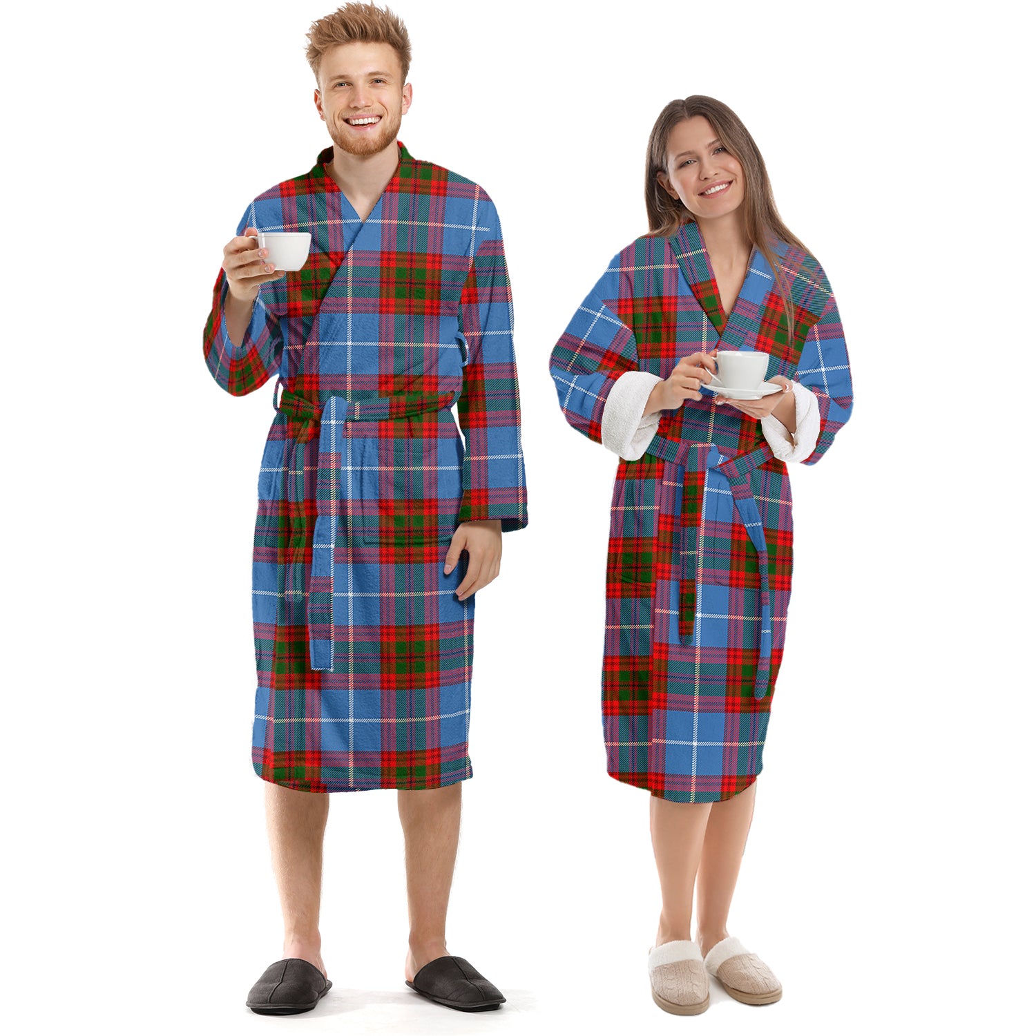 Newton Tartan Bathrobe Unisex S - Tartan Vibes Clothing