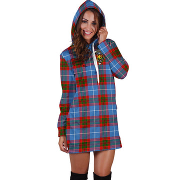 Newton Tartan Hoodie Dress with Family Crest