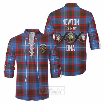 Newton Tartan Ghillie Kilt Shirt with Family Crest DNA In Me Style