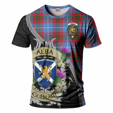 Newton Tartan Family Crest T-Shirt Lion Rampant Royal Thistle Shield Celtic Inspired Kid's Shirt - Tartan Vibes Clothing