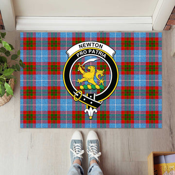 Newton Tartan Door Mat with Family Crest