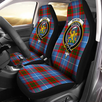 Newton Tartan Car Seat Cover with Family Crest